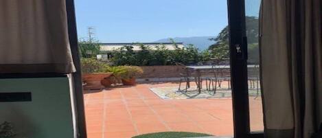 Blick von der Unterkunft