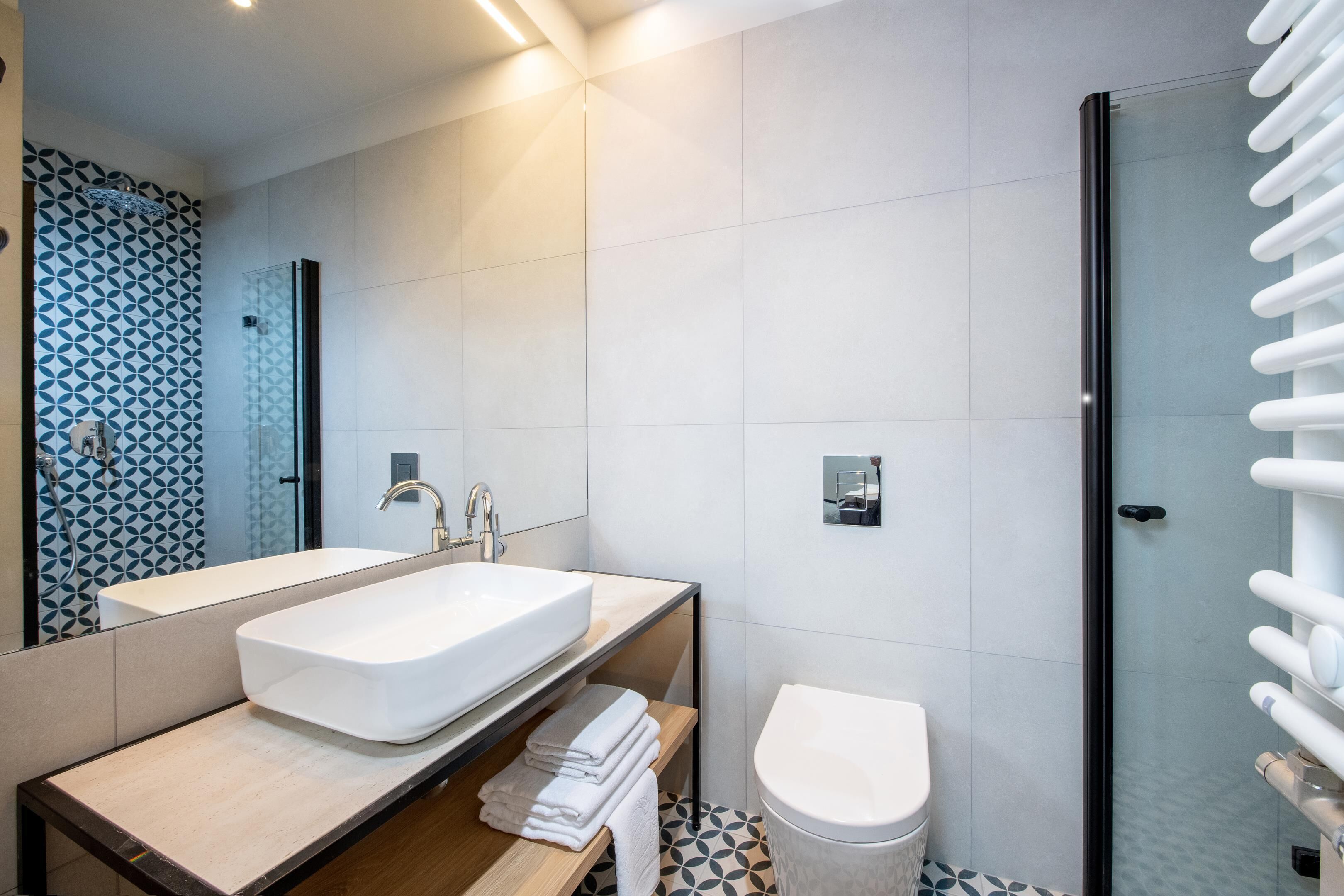 free toiletries, hair dryer, towels, soap