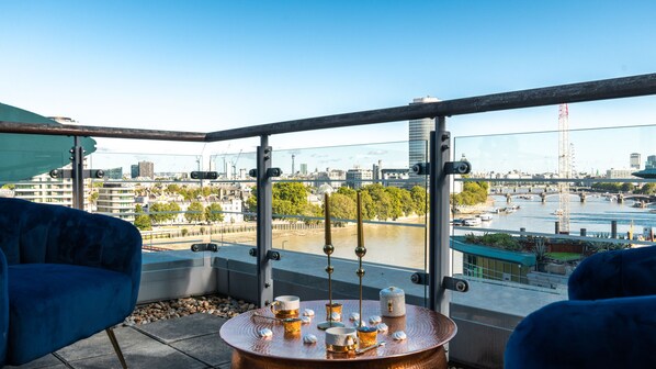 Appartement Deluxe, 3 chambres, accessible aux personnes à mobilité réduite, vue fleuve | Balcon