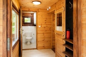 Baignoire, serviettes fournies
