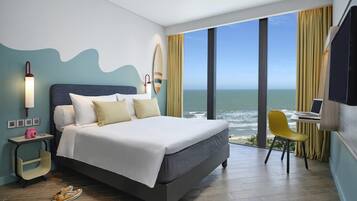 Ropa de cama de alta calidad y minibar