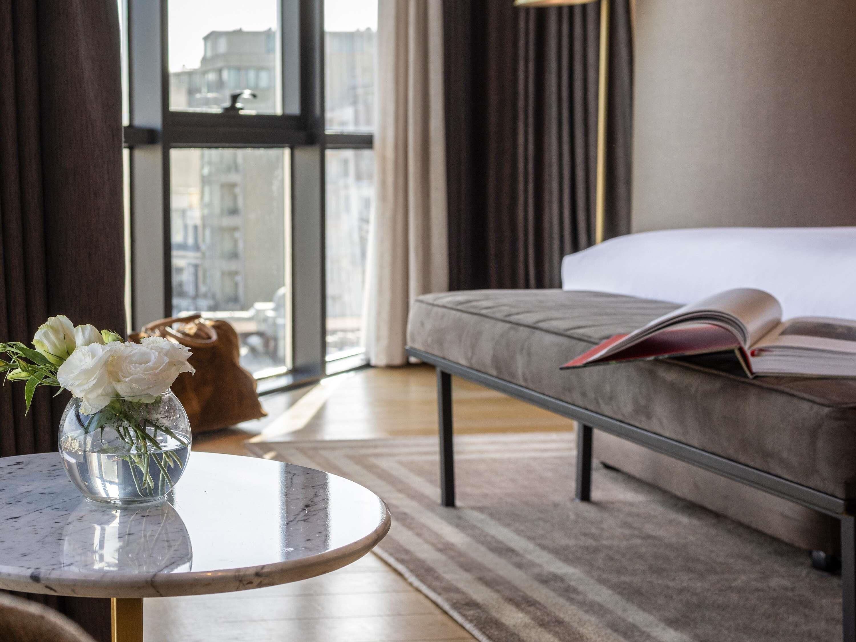 Luxury Room, King Bed, Bosphorus View | Minibar, in-room safe, desk, laptop workspace