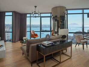 Minibar, in-room safe, desk, laptop workspace - Sofitel Istanbul Taksim (Istanbul)