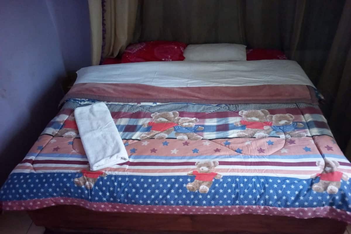 Escritorio, wifi gratis y ropa de cama