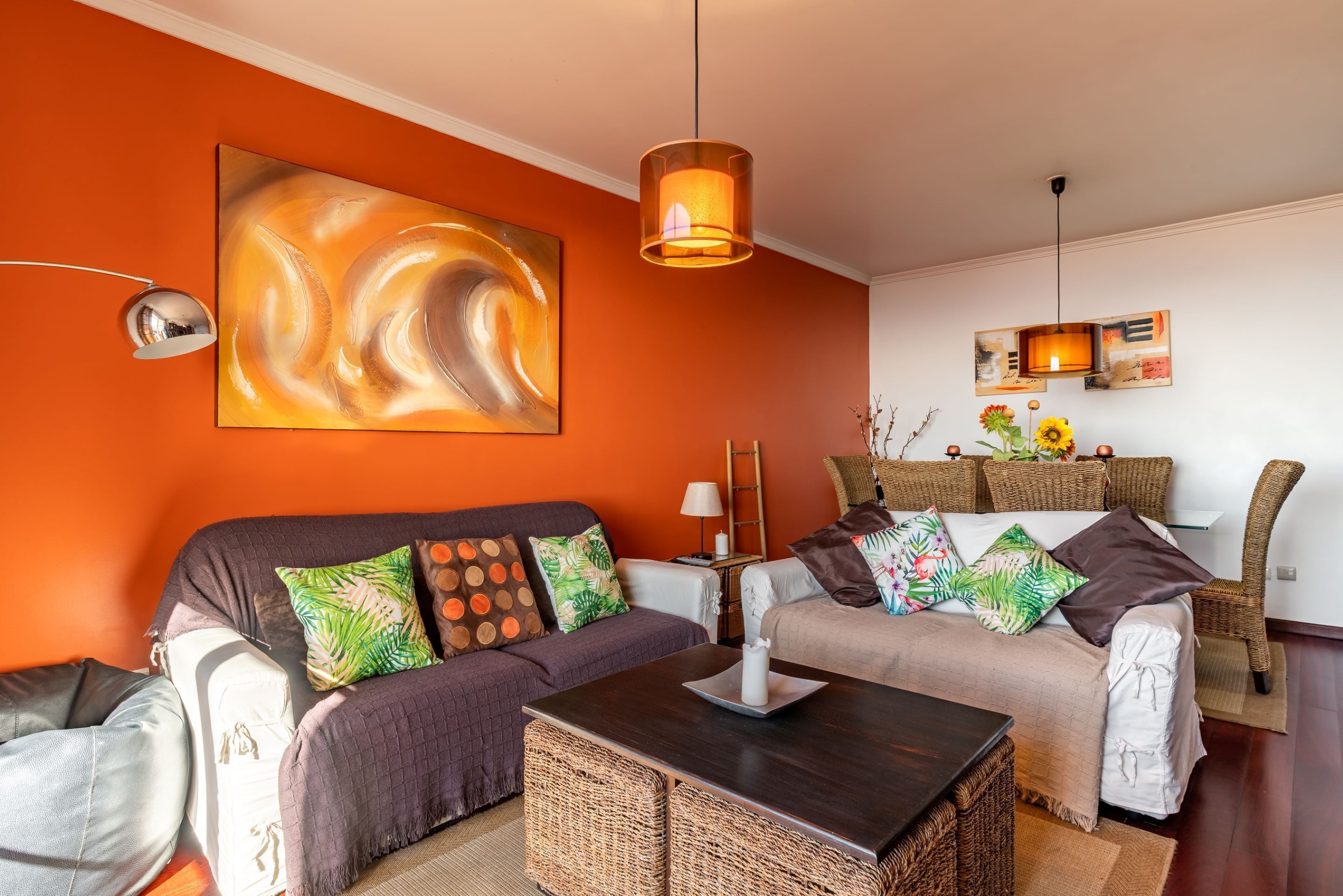 Lejlighed - 2 soveværelser - balkon - havudsigt | Stue | Fladskærms-tv, dvd-afspiller