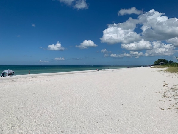 Sun loungers, beach towels