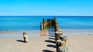 Vlak bij het strand