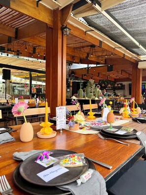 Zona para bodas al aire libre