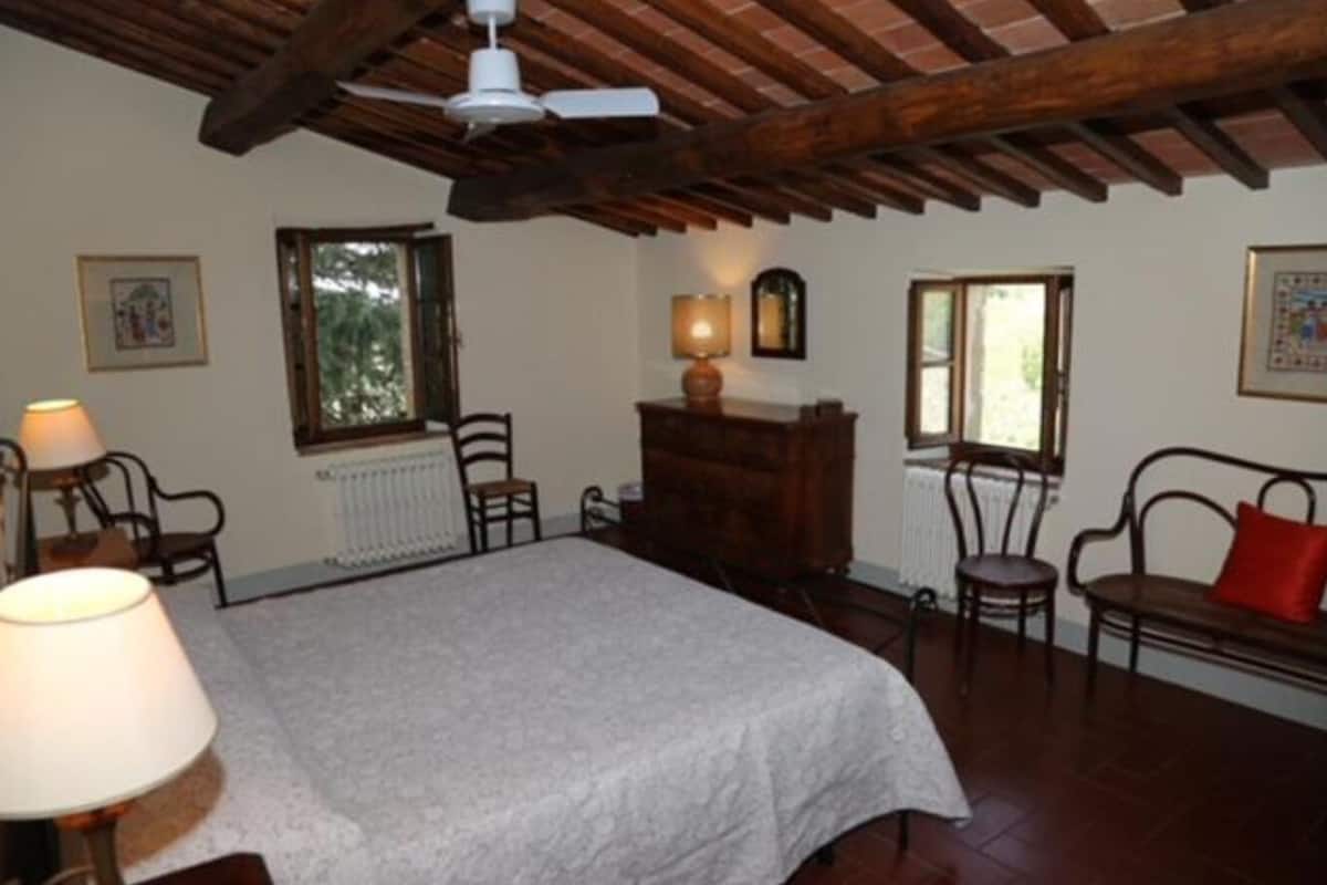 Maisonnette, 2 slaapkamers (Mimosa) | 1 slaapkamer, luxe beddengoed, een strijkplank/strijkijzer