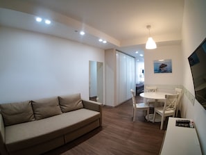 Couette en duvet d'oie, chambres insonorisées, lits bébé (en supplément)
