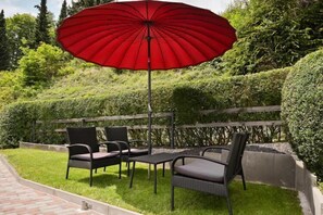 Terrace/patio - Ferienhaus, Waldau Thüringen (Nahetal-Waldau)