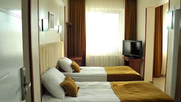 Sábanas de algodón egipcio, ropa de cama de alta calidad y minibar