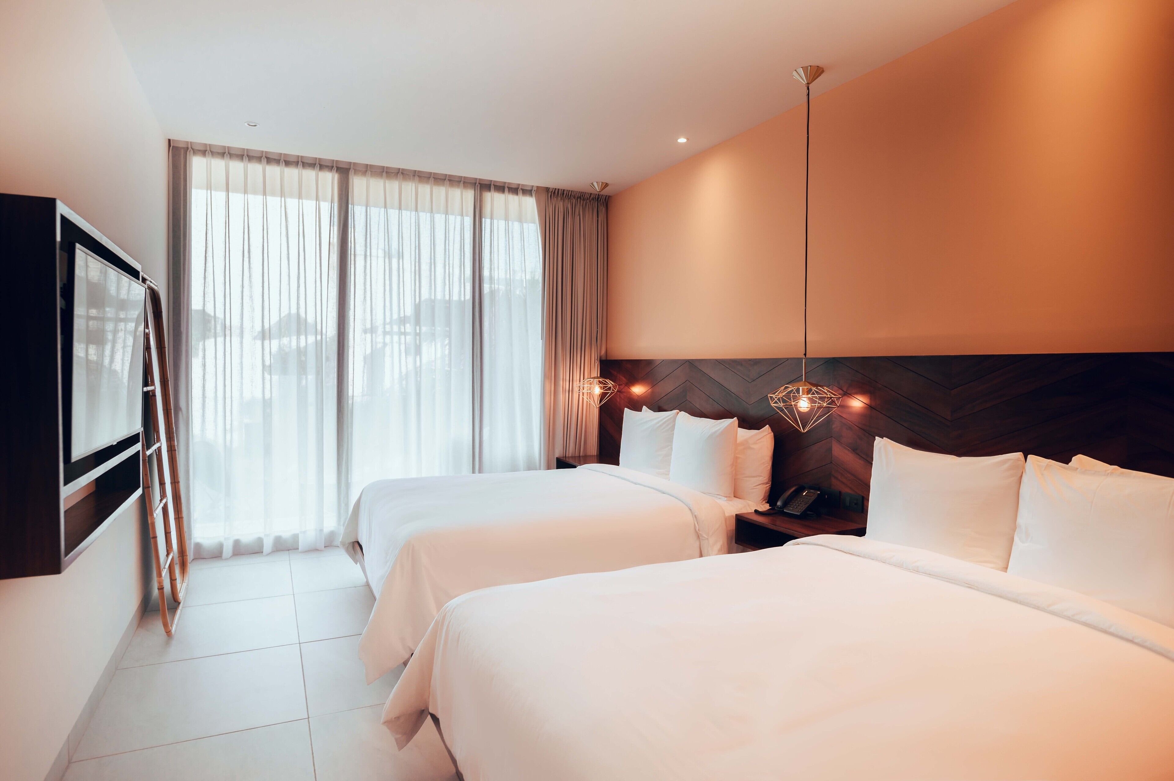 deluxe double room | in-room safe, blackout curtains, soundproofing, iron/ironing board