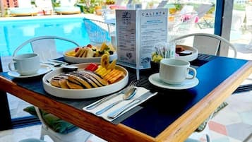 Daily cooked-to-order breakfast for a fee