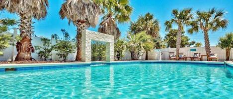 Una piscina climatizada