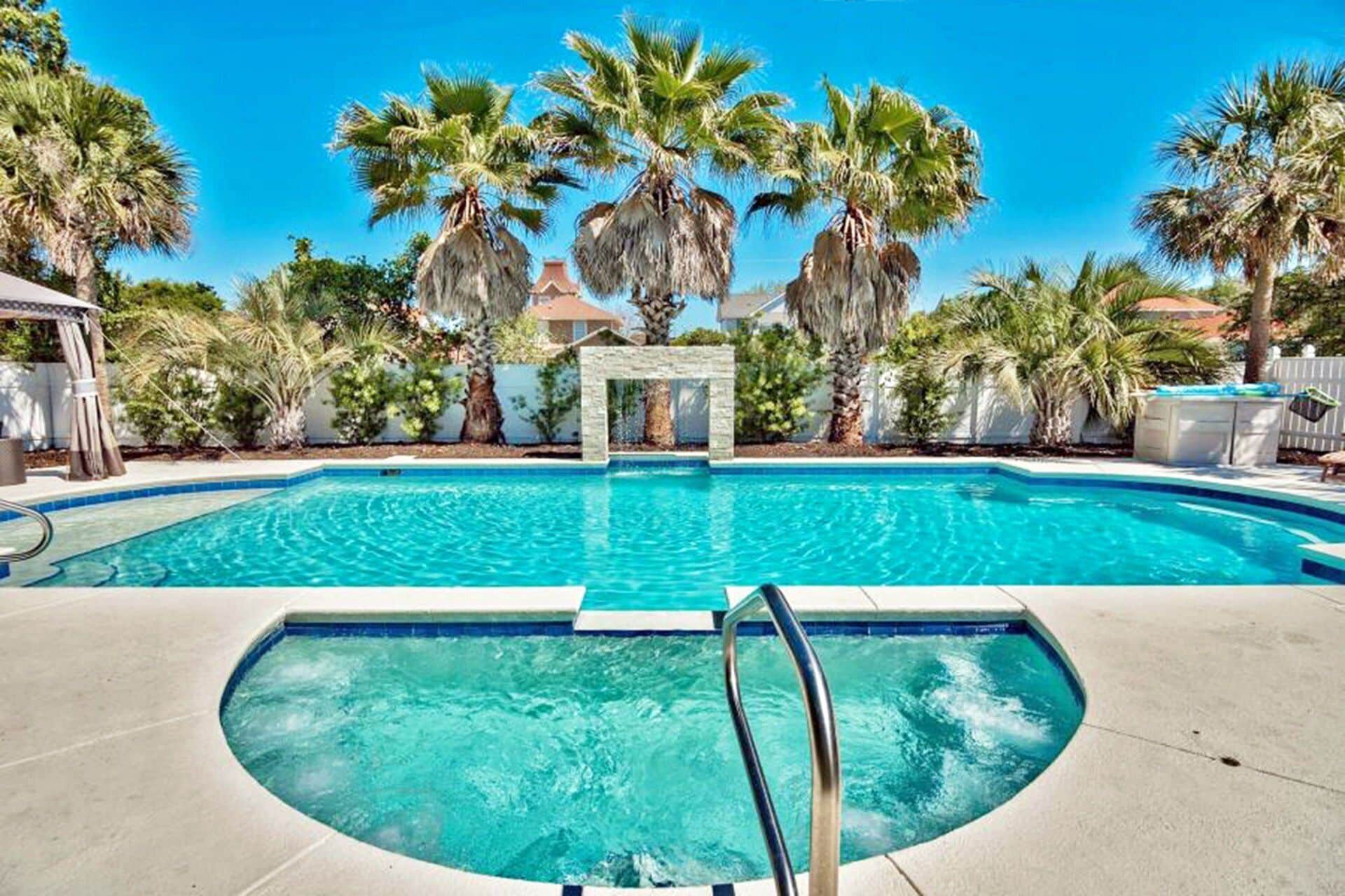 Et oppvarmet basseng