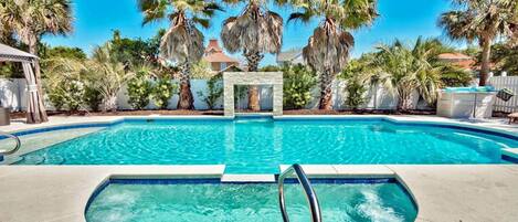 Una piscina climatizada