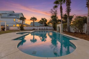 A heated pool
