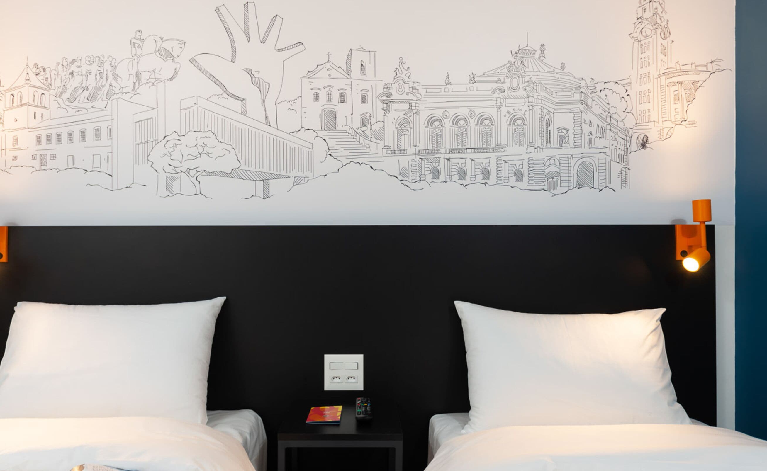 room, 2 single beds | desk, blackout curtains, soundproofing, iron/ironing board