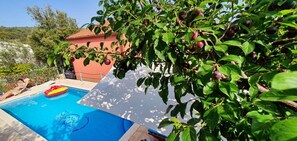 Utomhuspool och uppvärmd pool