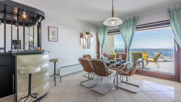 Apartment (A1) | Private kitchen | Fridge, microwave, stovetop, dishwasher