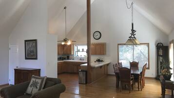 TV connectée, cheminée, lecteur de DVD, chaßne hi-fi