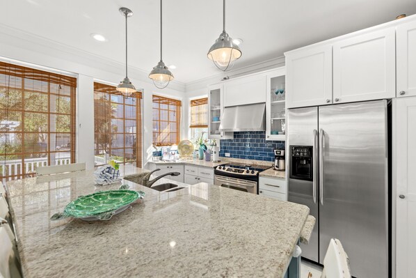 Cottage, Multiple Beds, Kitchen, Garden View (202 Sandyshore Drive) | Private kitchen | Coffee/tea maker - Quaint 2br/2.5ba Cottage Nestled Between 30A & Panama City Beach! Sleeps 6! (Panama City Beach)