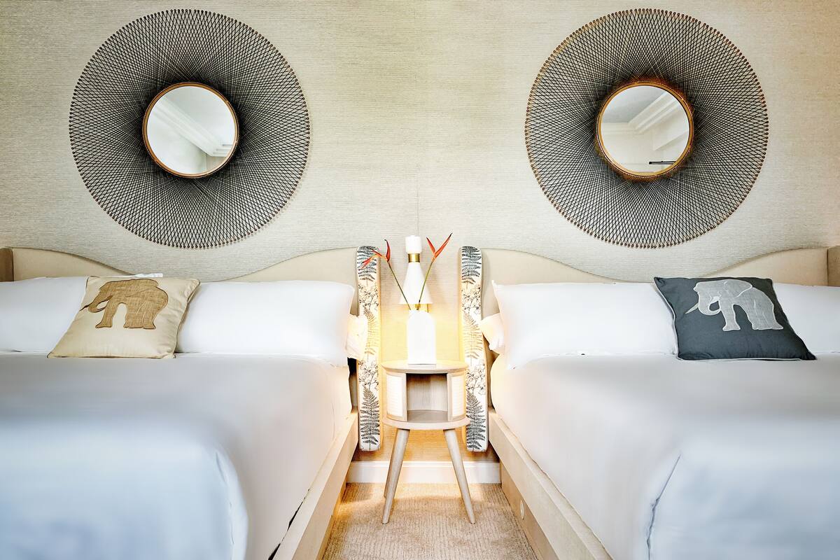 Double Queen Room | Egyptian cotton sheets, premium bedding, down duvets, pillow-top beds