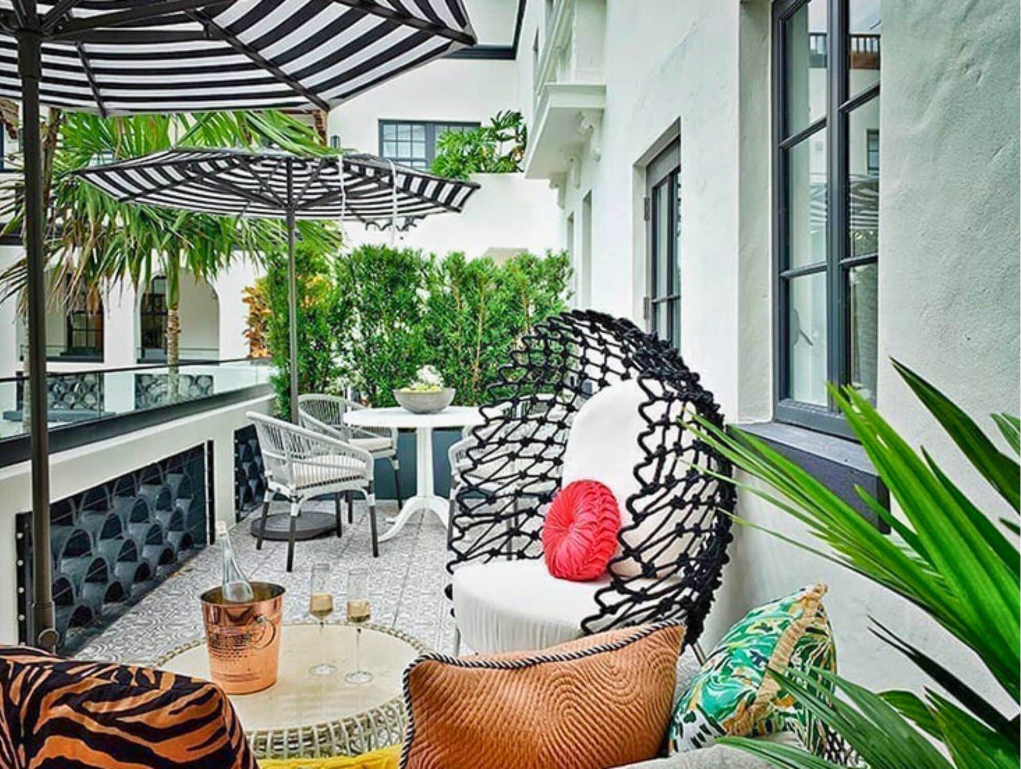 king room balcony | 3 bedrooms, frette italian sheets, premium bedding, down duvets