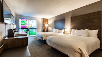 Room, 2 Queen Beds (2nd Floor Waterpark - View) | Pillowtop beds, in-room safe, desk, blackout drapes