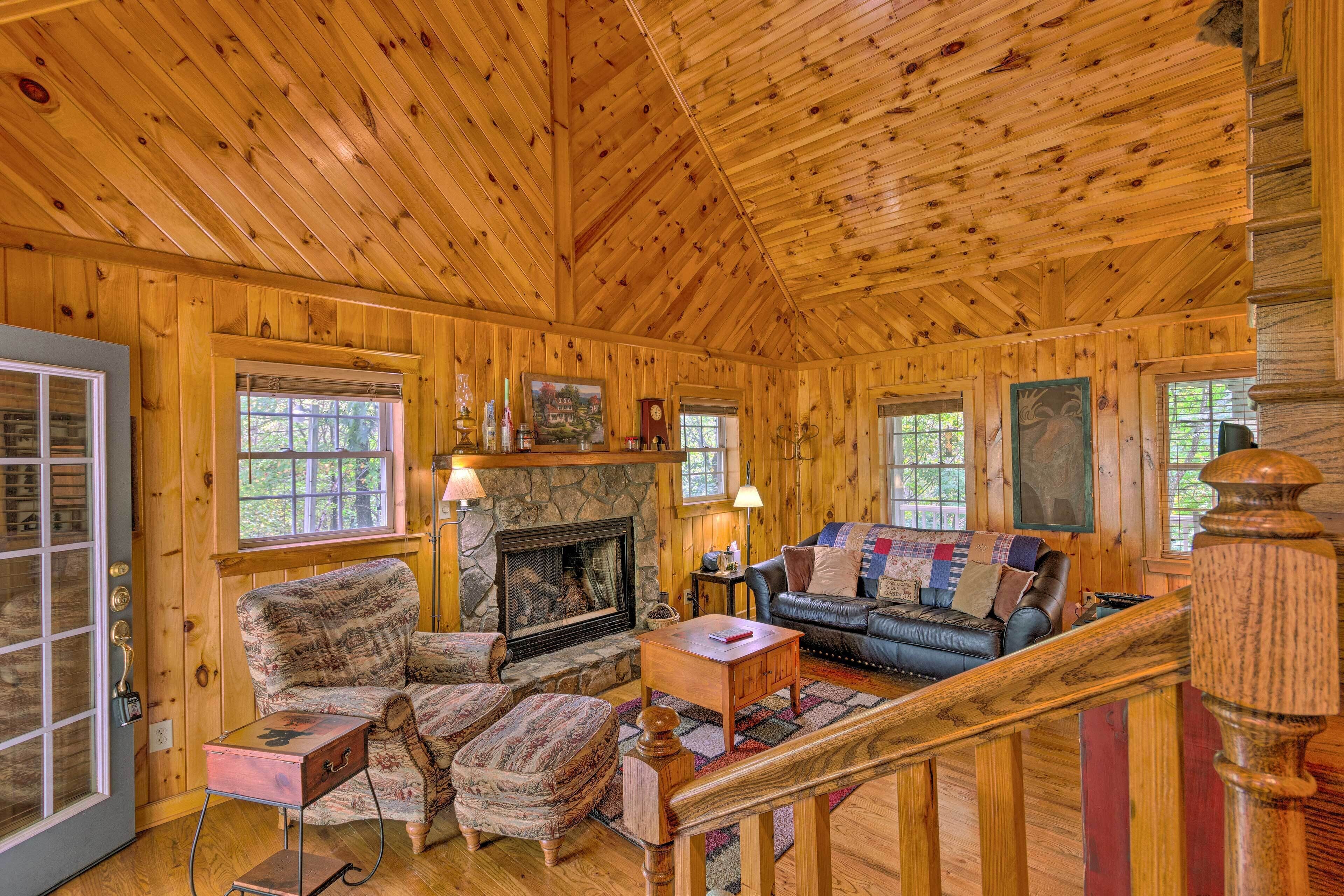 TV, fireplace, DVD player, video library