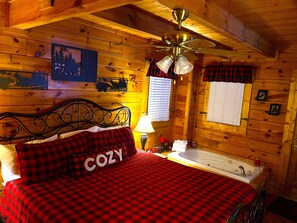 1 bedroom, desk, iron/ironing board, travel cot