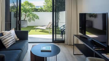 One Bedroom Pet Friendly | Living area | LCD TV