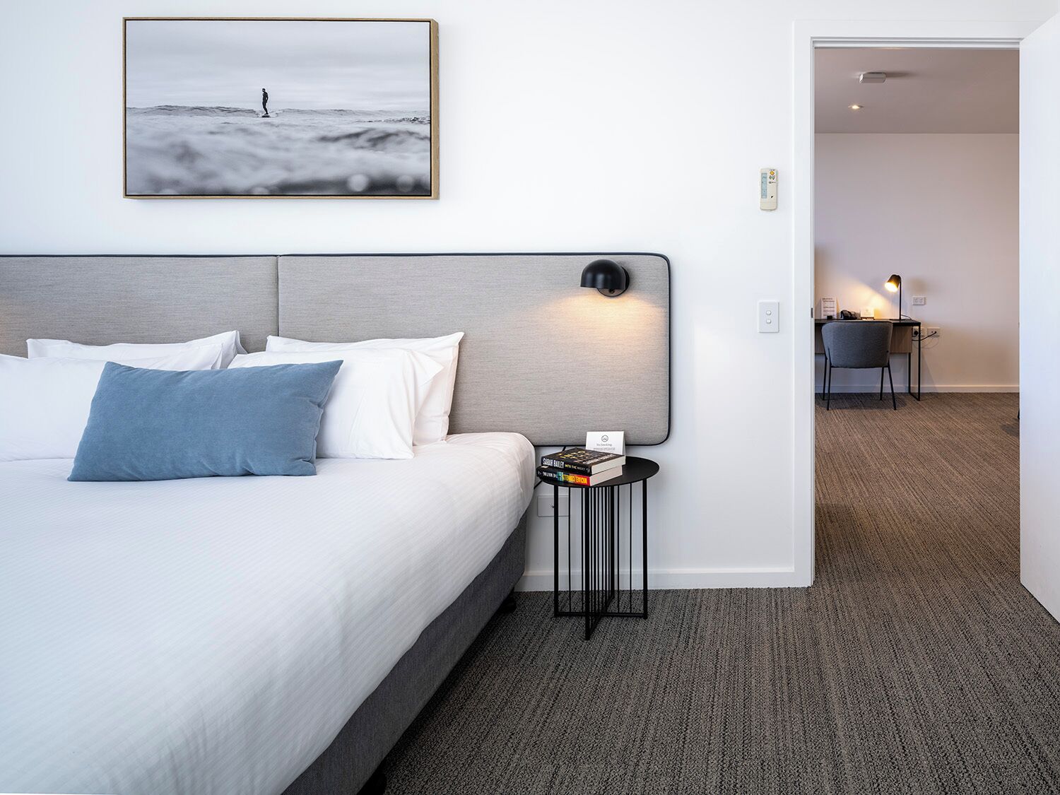 Lejlighed - 2 soveværelser | Premium-sengetøj, senge med topmadrasser, pengeskab på værelset