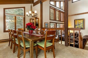 Dining - Steps from Shuttle, Garage, 4 Bedroom + Basement, Private Scenic Setting (Vail)