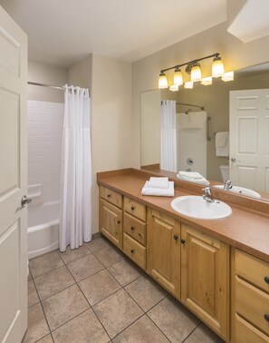 Hair dryer, towels, toilet paper