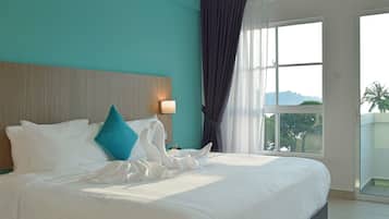 Minibar, in-room safe, desk, blackout curtains