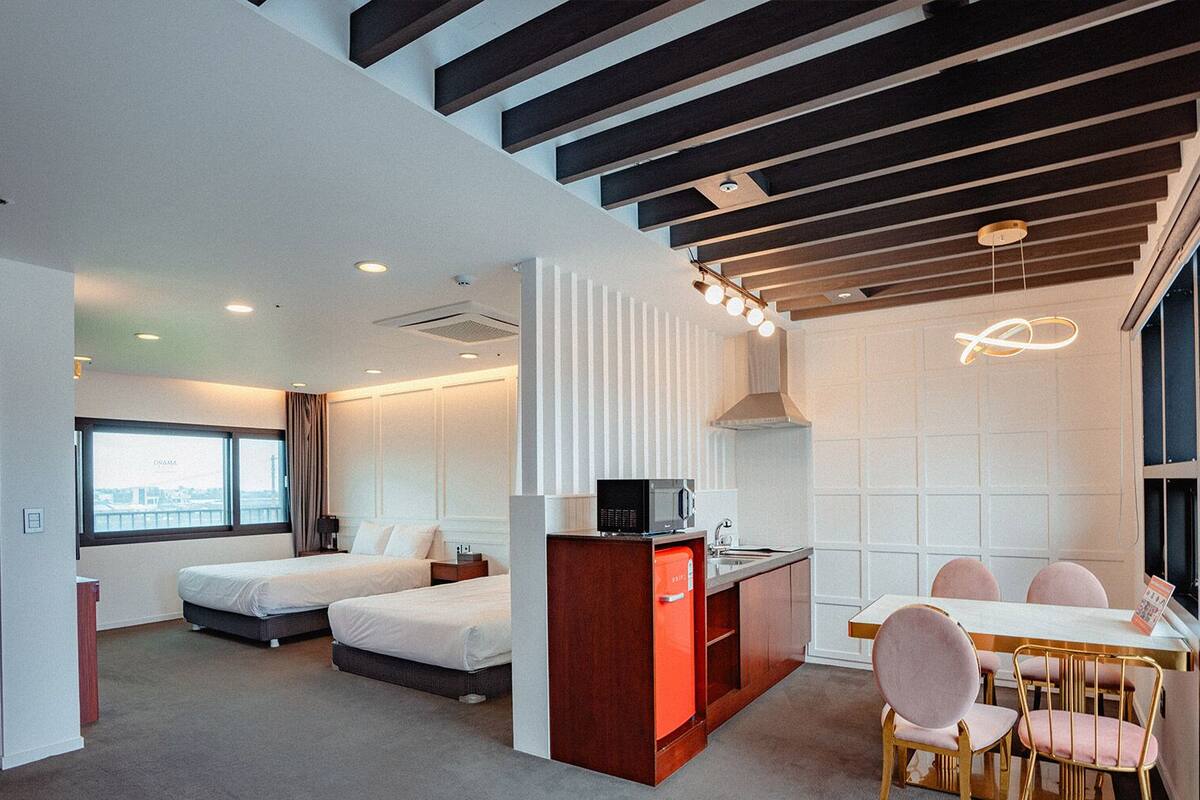 family suite | 1 bedroom, blackout curtains, free wifi, bed sheets