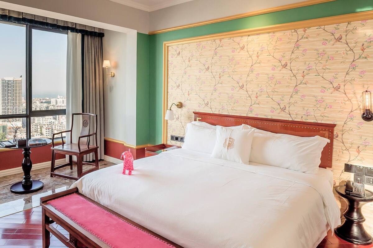 Premium bedding, pillow-top beds, individually decorated