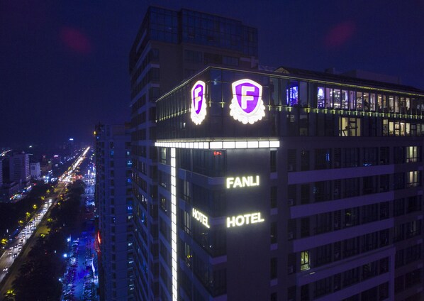Front of property – evening/night