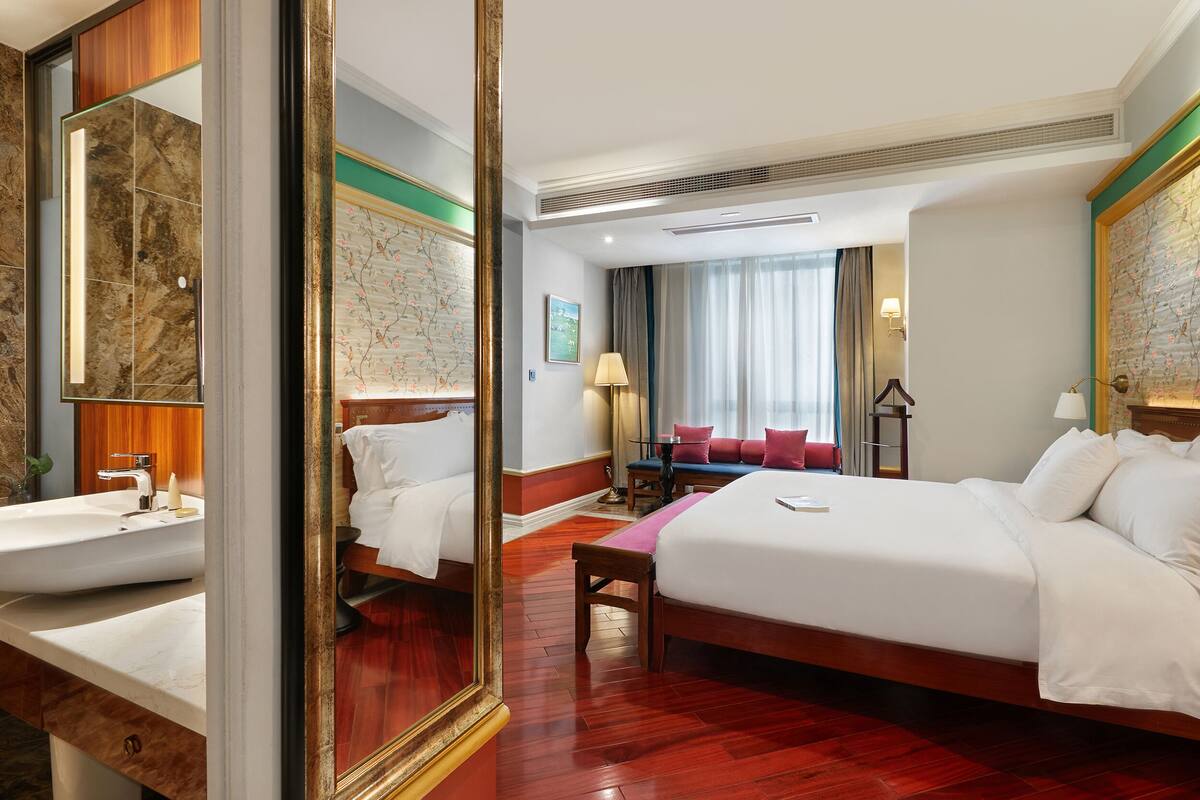 Premium bedding, pillow-top beds, individually decorated
