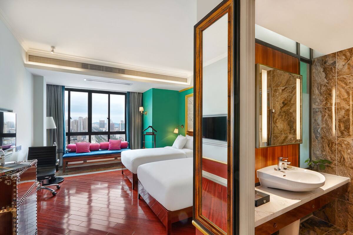 Premium bedding, pillow-top beds, individually decorated