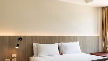 Minibar, in-room safe, desk, blackout curtains