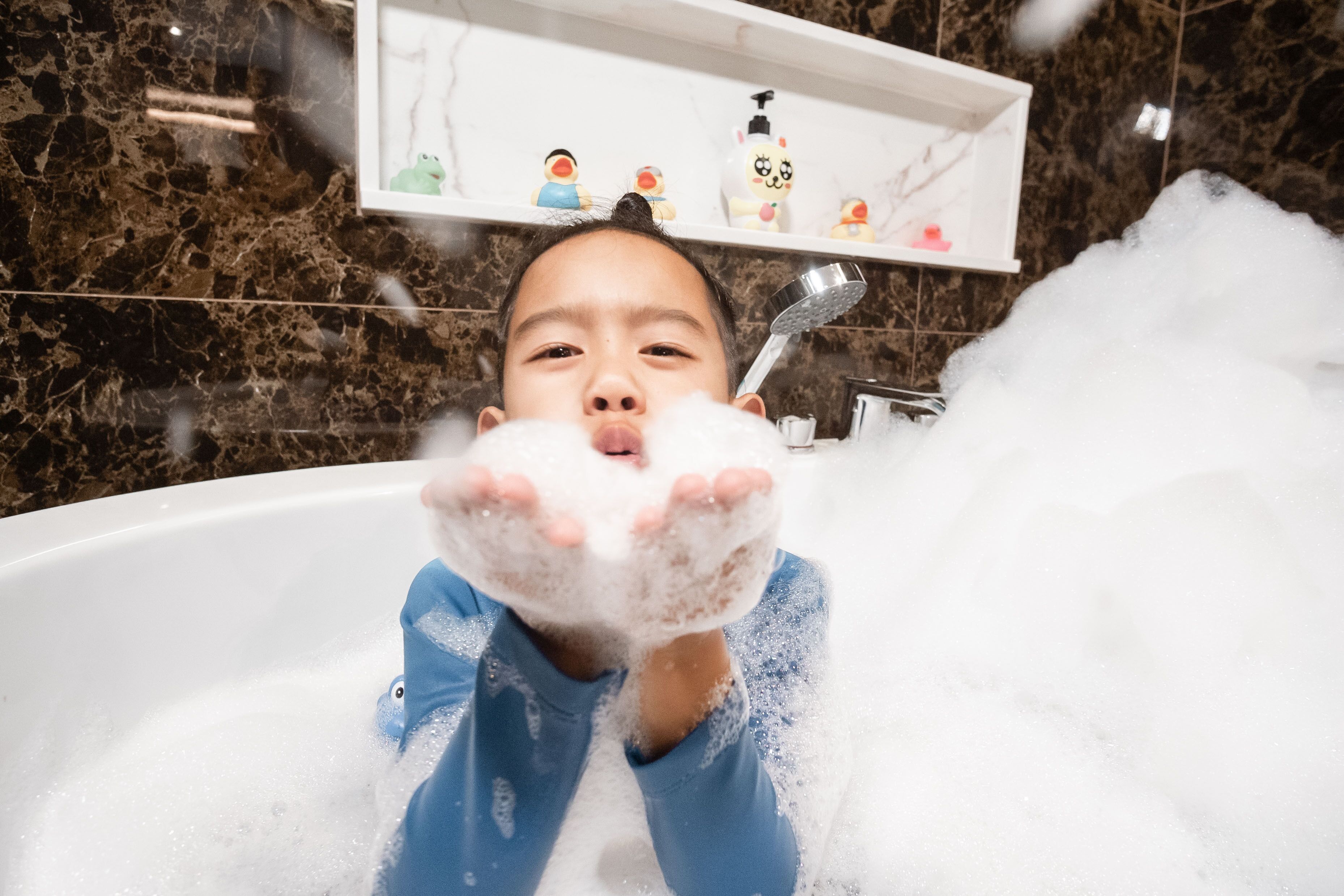 family fun suite | bathroom | free toiletries, hair dryer, bathrobes, slippers