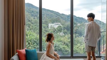 Ropa de cama de alta calidad y minibar