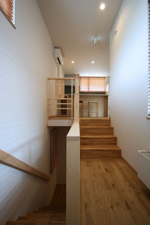 Staircase - Shimogoryo House (Furano)