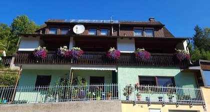 Double room with balcony (shared shower / WC) - Gästehaus Grau
