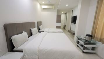 Literie de qualité supérieure, coffres-forts dans les chambres