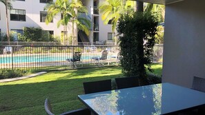 Property grounds - Baden 70 - Rainbow Shores. Ground Floor. Air Con. Overlooking lap pool. Wi-Fi (Rainbow Beach)