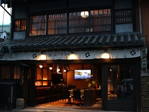 Front of property – evening/night